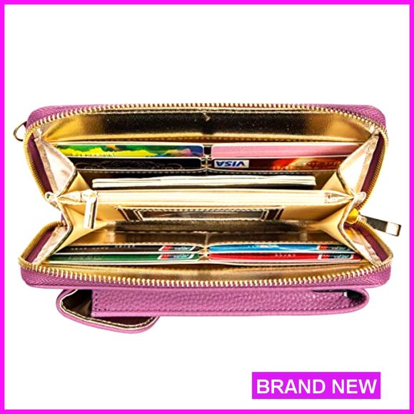 Small Crossbody Purse with RFID Wristlet Wallet for Women - Picture 3 of 7